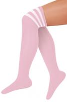 Cheerleader sokken baby roze /wit - thumbnail
