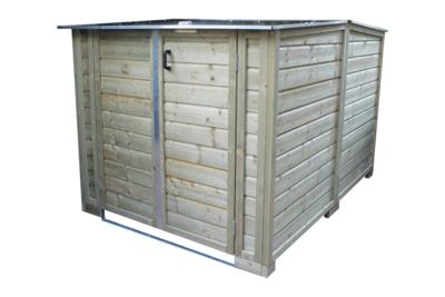 Lutrabox Multi-functionele fietsenberging voor elektrische fietsen 150x215x141 cm- - Hout- Lutrabox