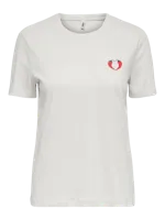 Only Onlwindy S/s Tee Cs Pri Jrs 15376966 T-shirt Korte Mouw Cloud Dancer Spicy Amour - thumbnail