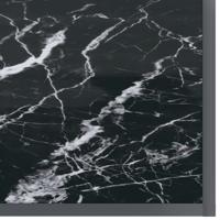 Wandtafel 140x35x75,5 cm gehard glas zwart - thumbnail