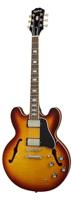 Epiphone ES-335 Figured Raspberry Tea Burst semi-akoestische gitaar - thumbnail