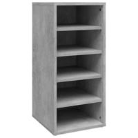 VidaXL Schoenenkast 31,5x35x70 cm bewerkt hout betongrijs - thumbnail