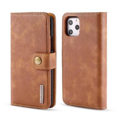 Dg. MING Crazy Horse textuur Flip afneembare magnetische lederen draagtas met houder & card slots & Wallet voor iPhone XI 2019 (bruin) Dg. MING Crazy Horse textuur Flip afneembare magnetische lederen draagtas met houder & card slots & Wallet voor iPhone XI 2019 (bruin)