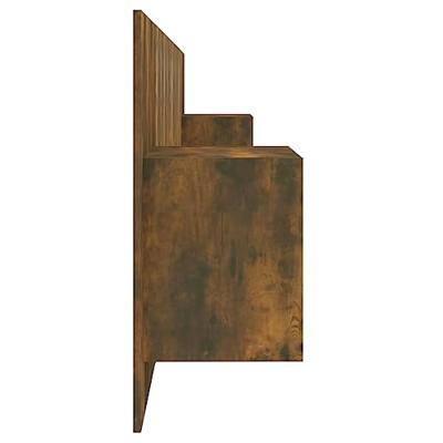 Hoofdbord met kastjes bewerkt hout gerookt eikenkleurig