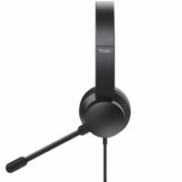 Trust HS-201 Over Ear headset Kabel Stereo Zwart Computer - thumbnail