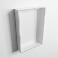 MONDIAZ EASY Nis 44,5x29,5cm in solid surface kleur Cale | Talc. 1 vak geschikt voor in- of opbouw - thumbnail