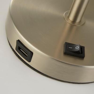 Searchlight TafellampFinn goud met grijs - EU58911GY