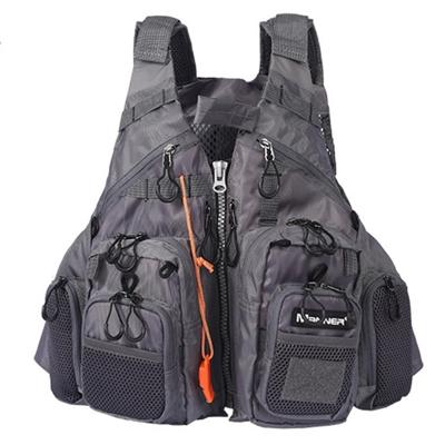 MANIER outdoor multifunctionele vissen leven vest zwemmen leven jas (grijs)