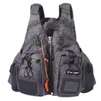 MANIER outdoor multifunctionele vissen leven vest zwemmen leven jas (grijs) - thumbnail