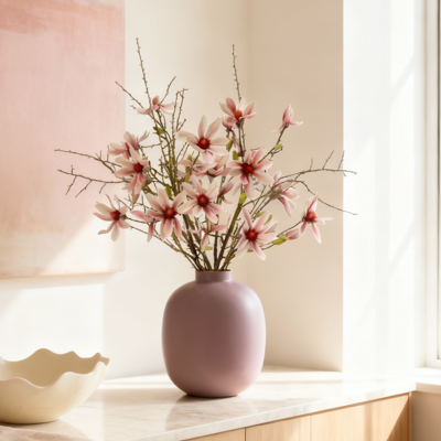 Handgebonden Kunstboeket Chloe Athene - Roze