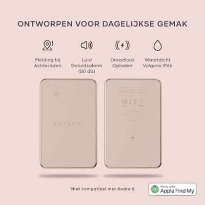 Satechi FindAll tracking kaart met FindMy - Desert Rose Satechi FindAll tracking kaart met FindMy - Desert Rose