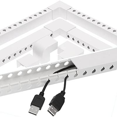 OrgaNice Kabelgoten Set - Zelfklevende organiser voor Bureau & TV - Wit