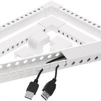 OrgaNice Kabelgoten Set - Zelfklevende organiser voor Bureau & TV - Wit - thumbnail