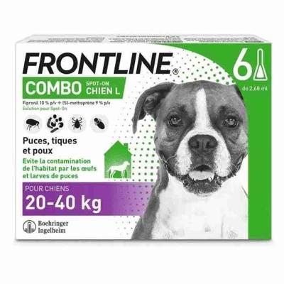 FRONTLINE Hondencombinatie 20-40kg - 6 pipetten