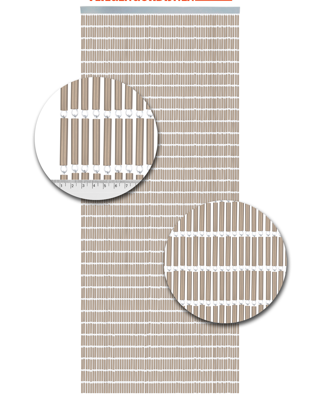 Vliegengordijn Hulzen Zand - 100cm x 240cm