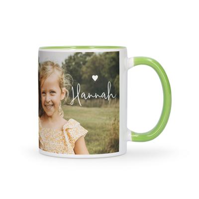 Mok met foto en tekst - Groen - 325 ml