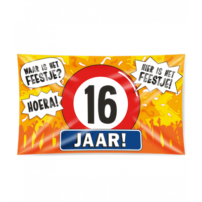 Gevelvlag 16 Jaar 90x150cm
