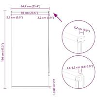 Rolgordijn verduisterend 60 x 120 cm beige - thumbnail