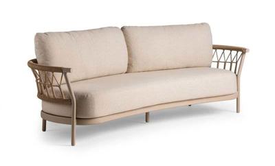 Fresca 3-zits lounge bank champagne Tierra Outdoor - Tierra outdoor