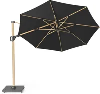 Platinum Sun & Shade zweefparasol challenger t2 premium oak 350cm faded black - thumbnail