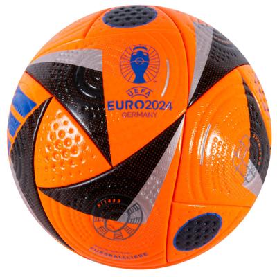 adidas Voetbal FUSSBALLLIEBE Pro Winter EURO 2024 Wedstrijdbal - Oranje/Zwart/Blauw