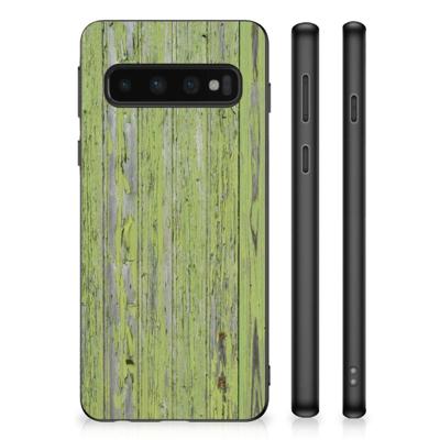 Samsung Galaxy S10 Grip Case Green Wood