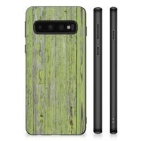 Samsung Galaxy S10 Grip Case Green Wood - thumbnail