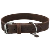 TRIXIE HALSBAND HOND RUSTIC VETLEER DONKERBRUIN 48-56X3 CM - thumbnail