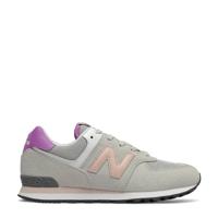 New Balance 574 sneakers lichtgrijs/roze/fuchsia - thumbnail