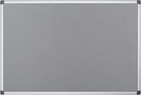 Q-CONNECT textielbord met aluminium frame 60 x 45 cm grijs - thumbnail