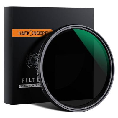 K&F Concept variabel ND-filter ND8-2000 super slim 62mm multicoated Nano D serie