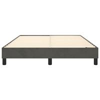Boxspringframe fluweel donkergrijs 140x200 cm - thumbnail