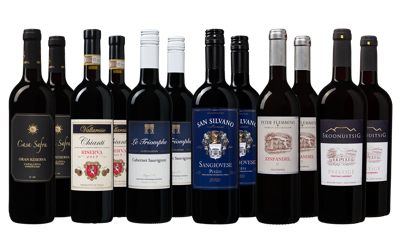 Het Grote Wijnvoordeel Wijnpakket Rood (12 flessen) Het Grote Wijnvoordeel Wijnpakket Rood (12 flessen)