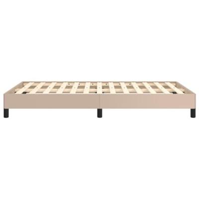 Bedframe zonder matras 120x190 cm kunstleer cappuccinokleurig Bedframe zonder matras 120x190 cm kunstleer cappuccinokleurig