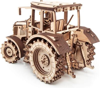 Eco Wood Art Mechanische Puzzel Tractor Belarus 2022 Knutselen