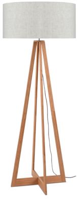 Good&Mojo Vloerlamp 'Everest' Bamboe en Eco linnen, kleur Beige Good&Mojo Vloerlamp 'Everest' Bamboe en Eco linnen, kleur Beige