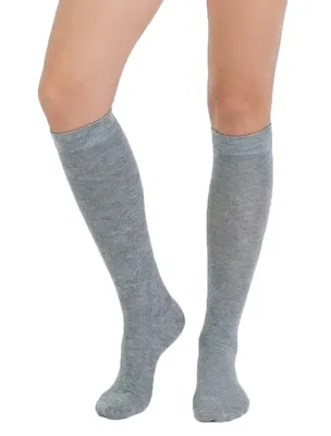 Yellowmoon kinder/dames kniekous 1 paar - Hoge katoeken sokken