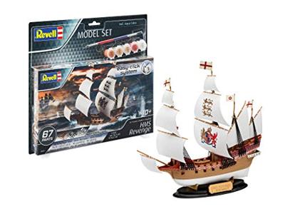 Otto Simon Revell hms revenge sir francis drake's vlaggenschip, easy click system inclusief verf en penseel