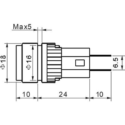 TRU COMPONENTS 140381 LED-signaallamp Rood 24 V/DC, 24 V/AC