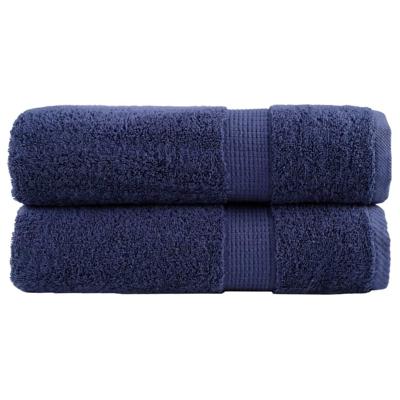 VidaXL Badhanddoeken solund 2 st 600 g/m² 70x140 cm marineblauw VidaXL Badhanddoeken solund 2 st 600 g/m² 70x140 cm marineblauw