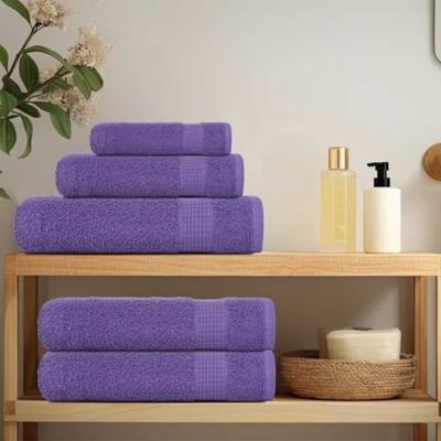 VidaXL Washandjes frogn 4 st 30x30 cm 360 g/m² paars