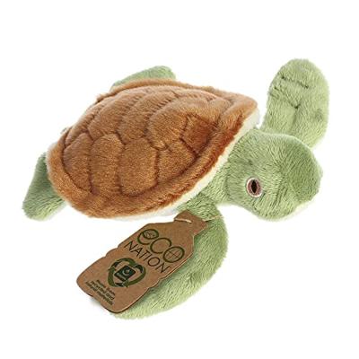 Eco Nation Pluchen knuffel - mini - schildpad - 13 cm Eco Nation Pluchen knuffel - mini - schildpad - 13 cm