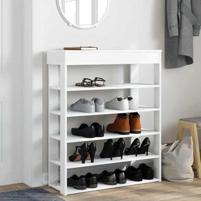 VidaXL Schoenenrek 80x30x98 cm bewerkt hout wit