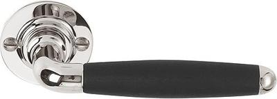 Formani TIMELESS 1932XLGRR50 deurkruk geveerd op rozet - glans nikkel/ebbenhout