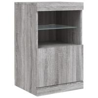Dressoir met LED-verlichting 41x37x67 cm grijs sonoma eiken - thumbnail
