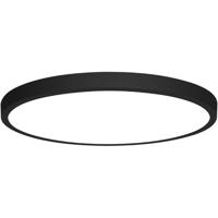 LED Paneel - Ø30 - 24W - Helder/Koud Wit 6400K - Mat Zwart - Opbouw - Rond - Aluminium - thumbnail