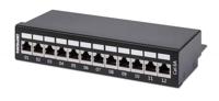 Intellinet 720915 12 poorten Patchpaneel CAT 6A Zwart Ingericht - thumbnail