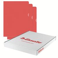Esselte l-map, copy safe, gekorreld, A4, 115 micron, pak van 100 stuks, rood - thumbnail
