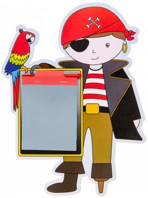 LG Imports tekenbord met pen piraat 24 cm LG Imports tekenbord met pen piraat 24 cm