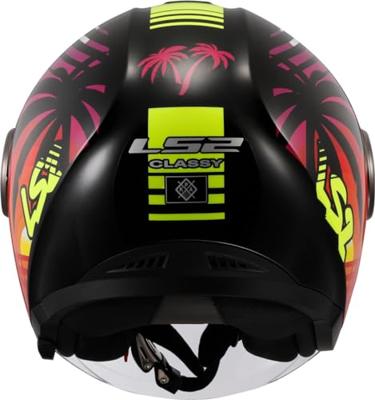 LS2 jethelm "of620 classy palm helmet of620 classy palm m black